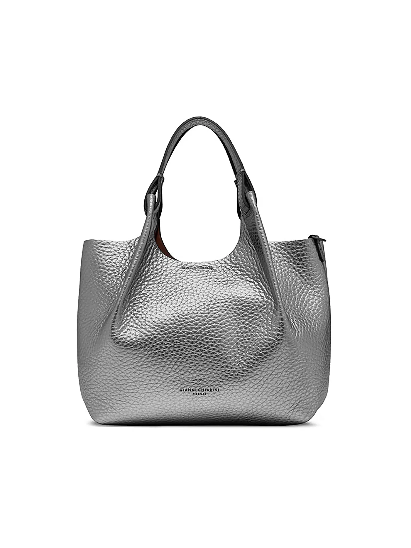 GIANNI CHIARINI | Ledertasche - Hobo Bag DUA | silber